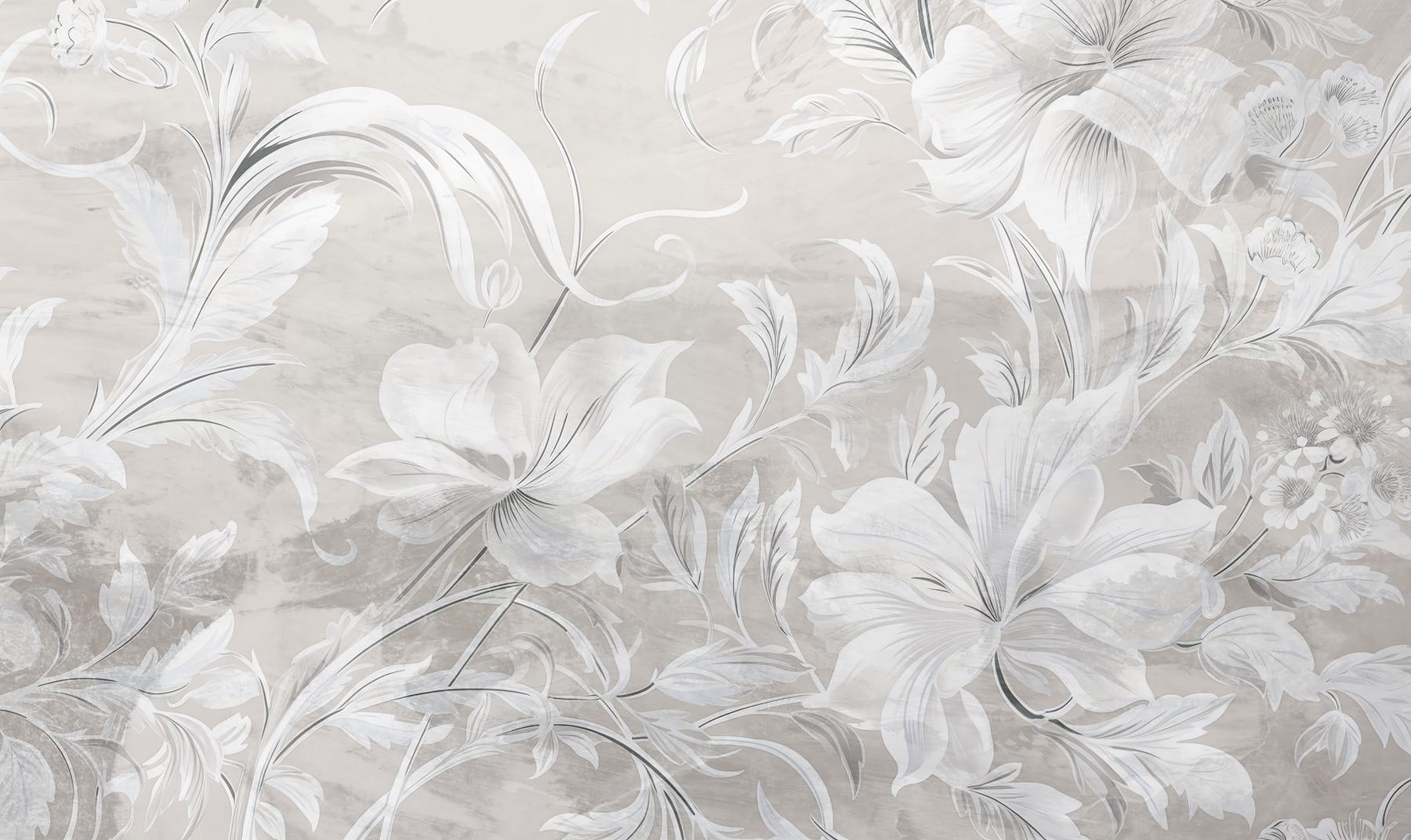 White and grey floral pattern White and grey floral pattern