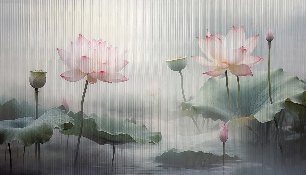 Serenity Among Lotus Blooms Serenity Among Lotus Blooms