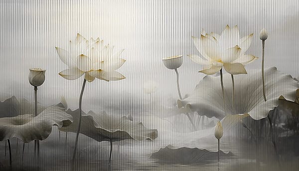 Painting of flowers and leaves Painting of flowers and leaves