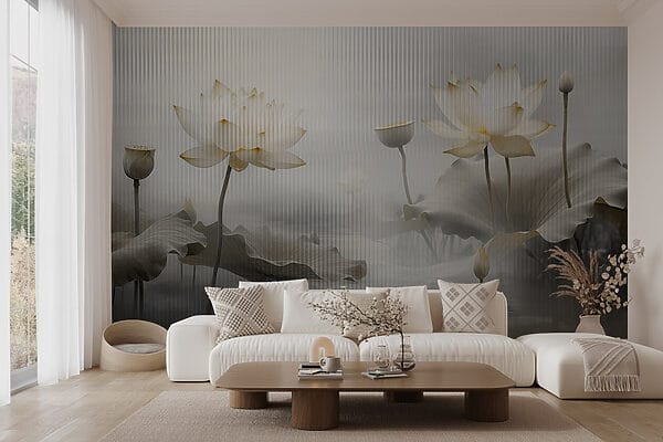 Painting of flowers and leaves Painting of flowers and leaves