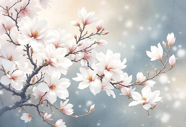 Tree with white flowers Tree with white flowers