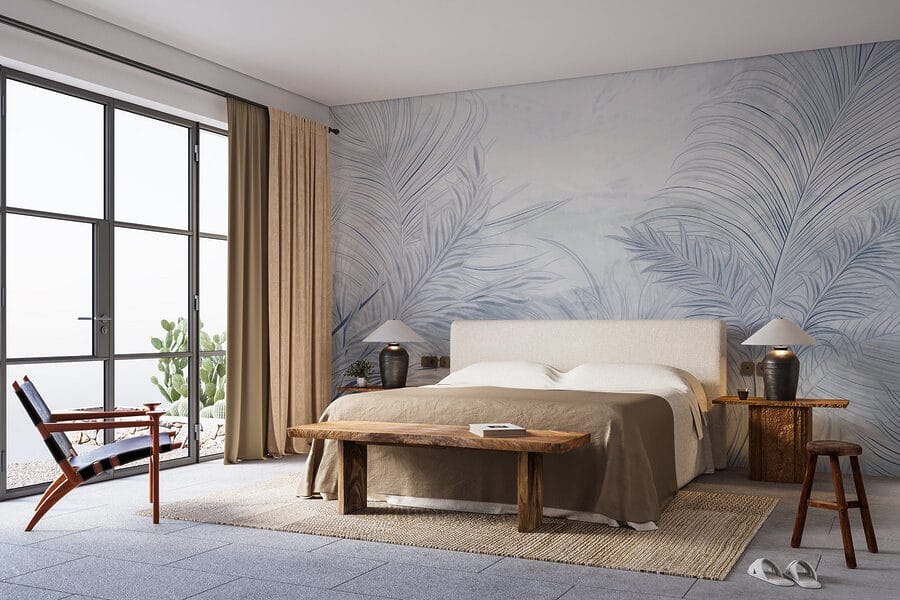 Nature's calming, soft palm leaves Nature's calming, soft palm leaves