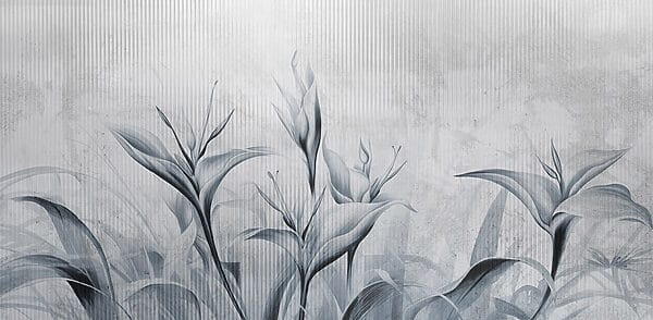 Painting of flowers on a wall Painting of flowers on a wall