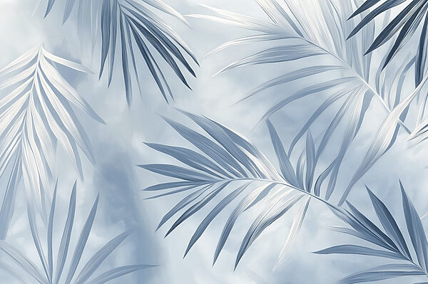 Soft leaves in cool tones. Soft leaves in cool tones.