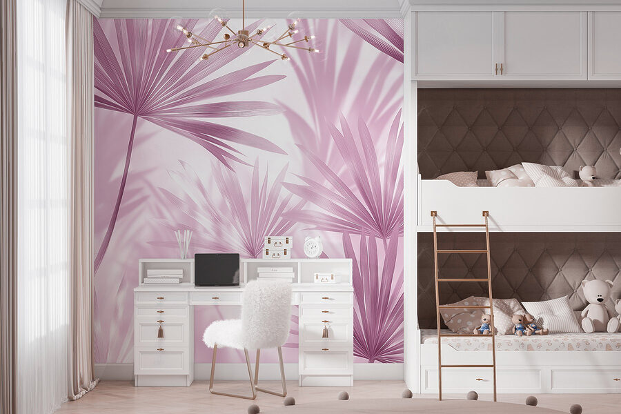 Soft pastel leaves creating gentle shadows. Soft pastel leaves creating gentle shadows.