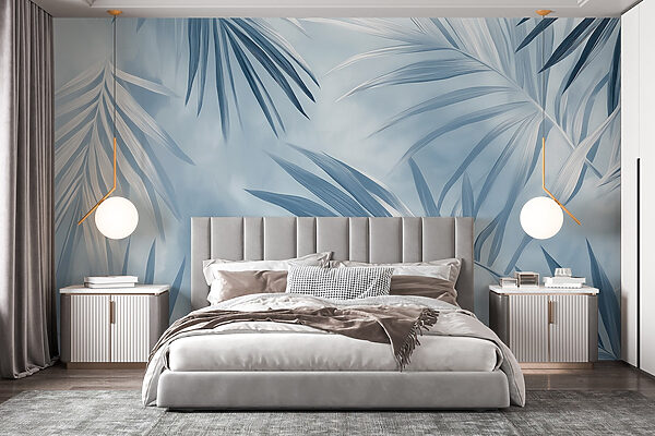 Soft leaves in cool tones. Soft leaves in cool tones.