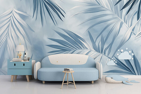 Soft leaves in cool tones. Soft leaves in cool tones.
