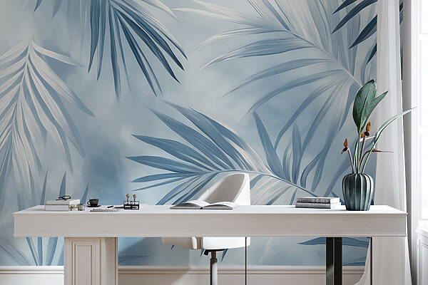 Soft leaves in cool tones. Soft leaves in cool tones.