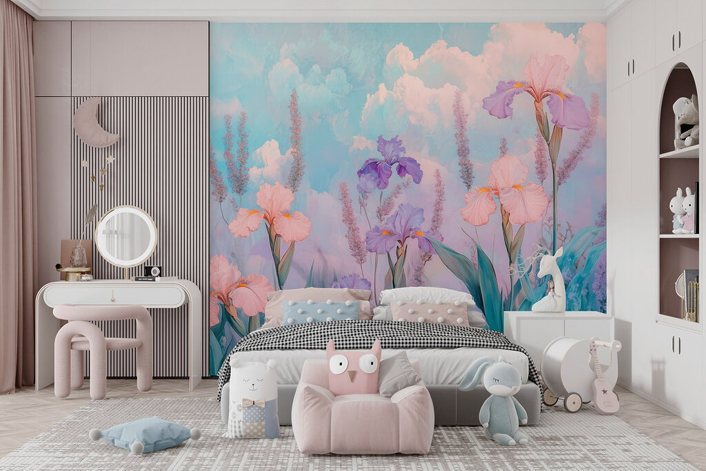 Painting of flowers and plants