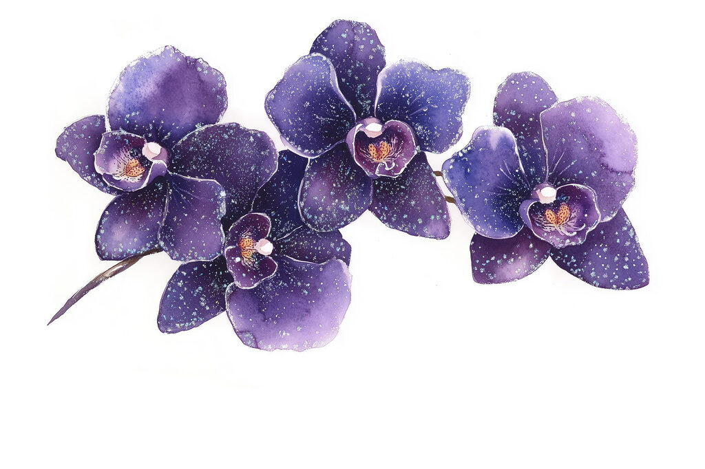 Group of purple flowers Group of purple flowers