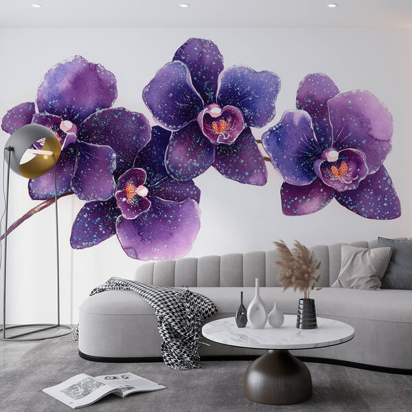 Group of purple flowers Group of purple flowers