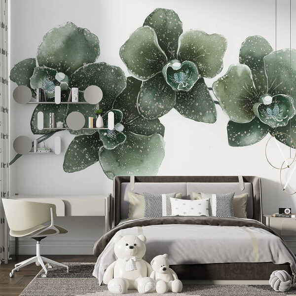 Three elegant orchids in harmony Three elegant orchids in harmony