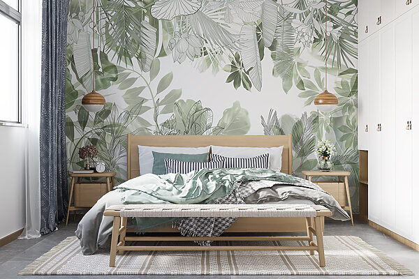 Botanical beauty in soft greens Botanical beauty in soft greens