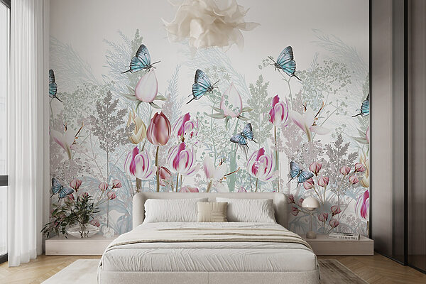 Fluttering butterflies among blooming flowers w08834pib4mr 600x400 - Fluttering butterflies among blooming flowers