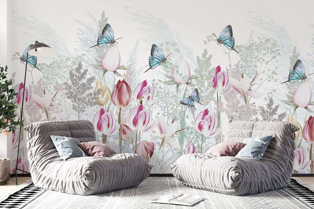 Fluttering butterflies among blooming flowers w08834pig4r 1024x683 - Fluttering butterflies among blooming flowers