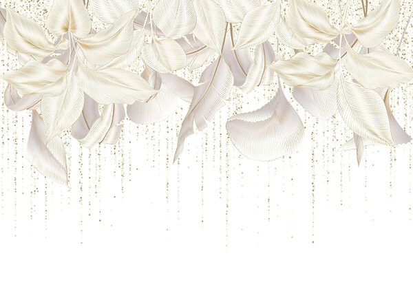 Delicate leaves with subtle textures Delicate leaves with subtle textures