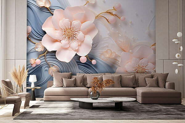 Elegant floral design in soft tones Elegant floral design in soft tones