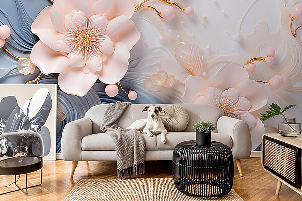 Elegant floral design in soft tones Elegant floral design in soft tones