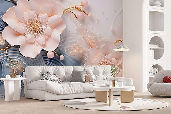 Elegant floral design in soft tones Elegant floral design in soft tones