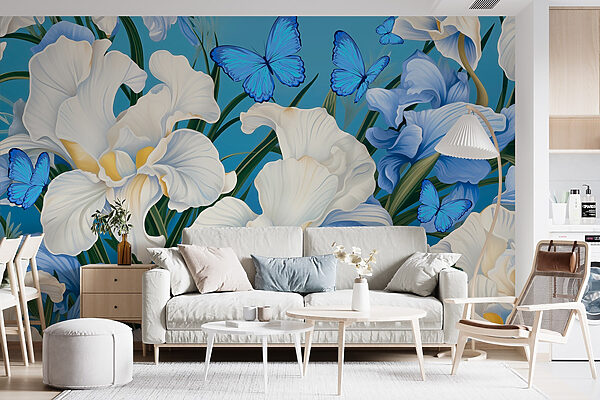 Beautiful blooms and vibrant butterflies. Beautiful blooms and vibrant butterflies.