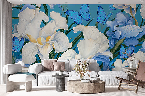 Beautiful blooms and vibrant butterflies. Beautiful blooms and vibrant butterflies.