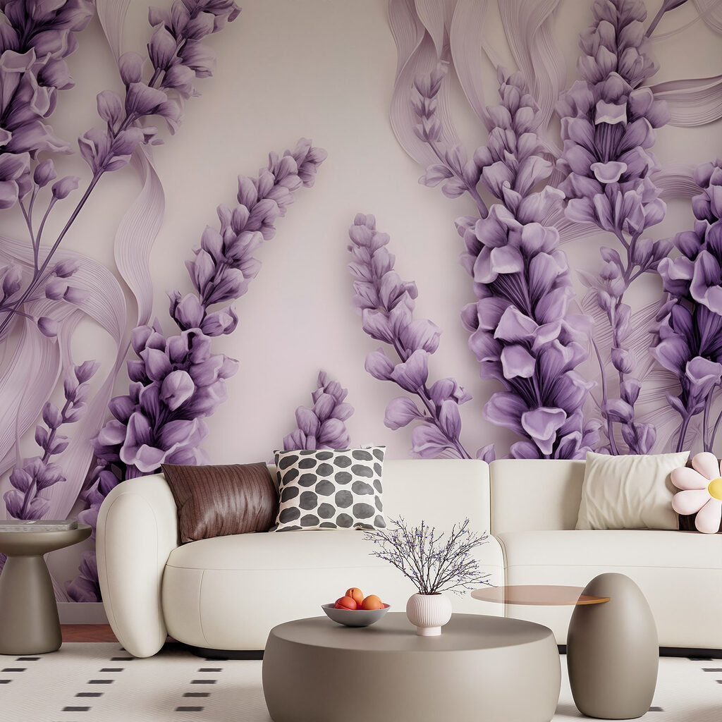 Group of purple flowers Group of purple flowers