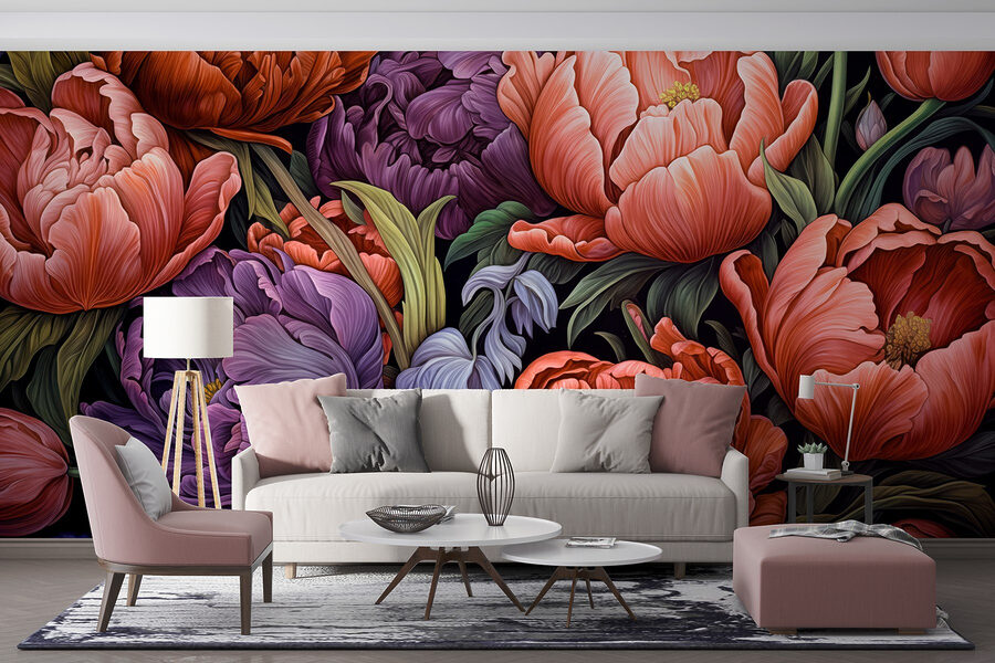 Vibrant blooms in rich colors