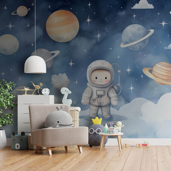 Cartoon of a child in space w08843pir15ms 600x600 - Cartoon of a child in space