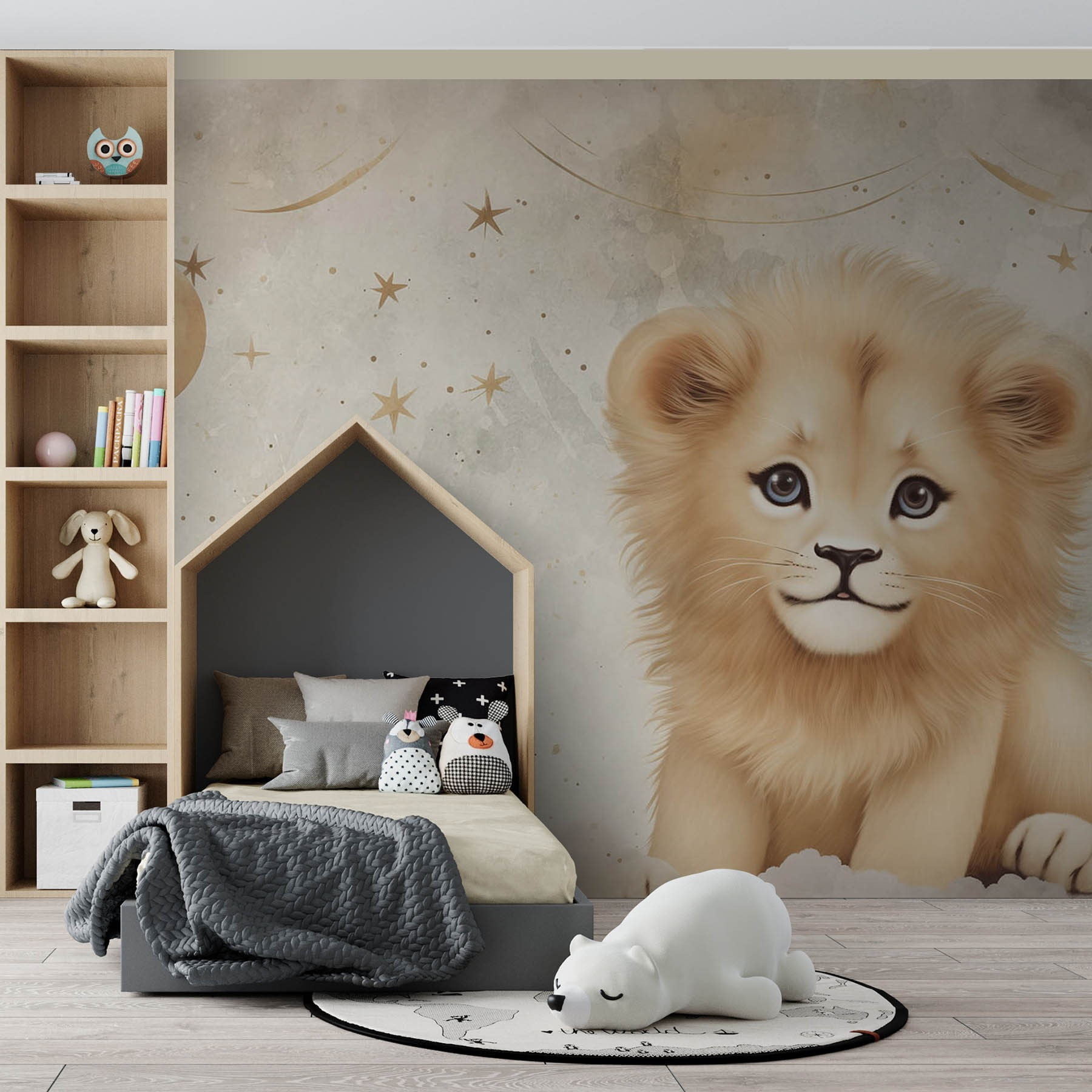Lion cub in the sky