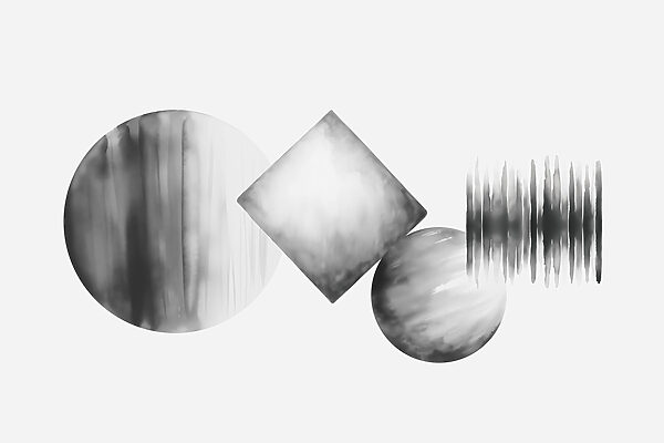 Group of circles and squares Group of circles and squares