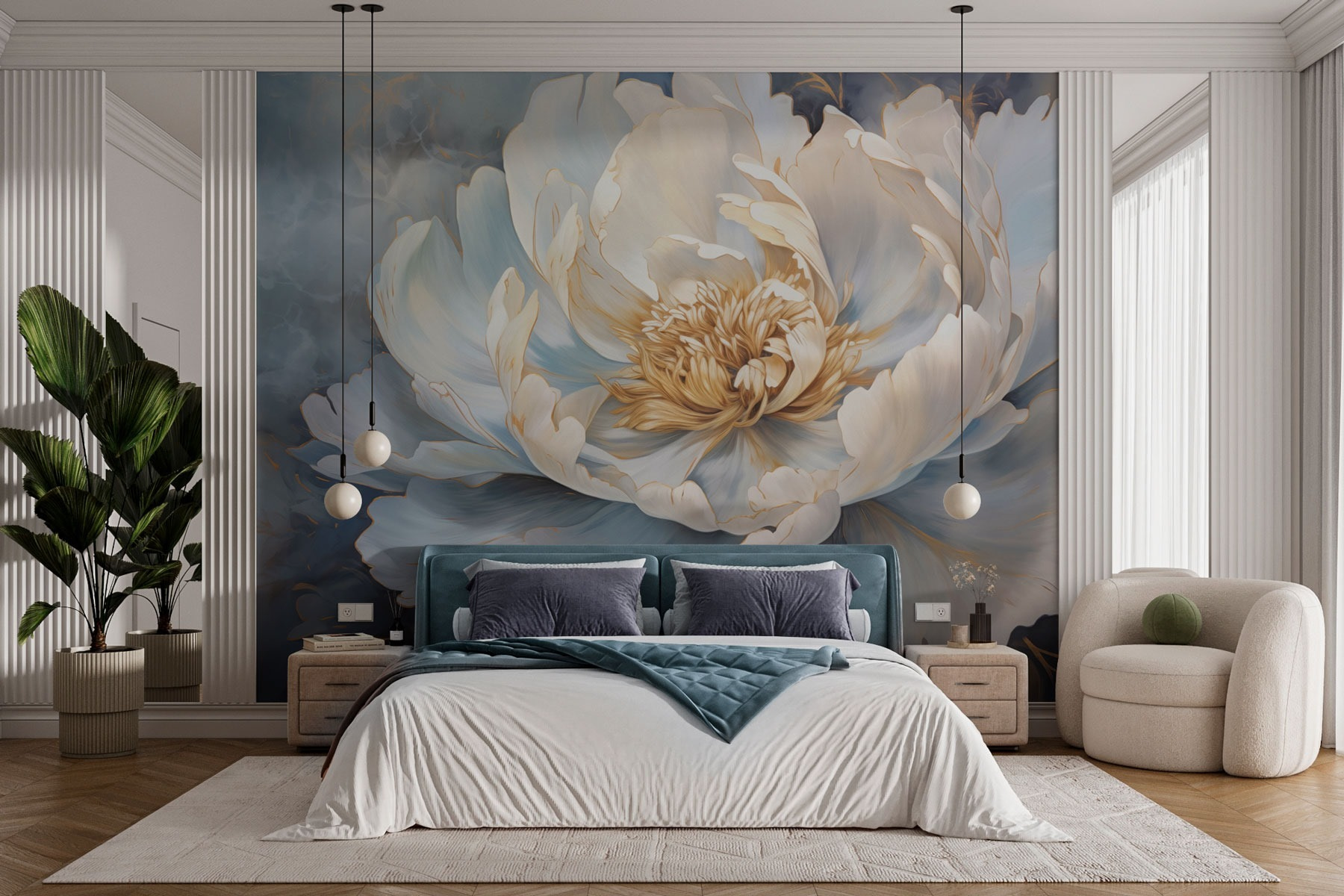 Delicate petals in soft hues