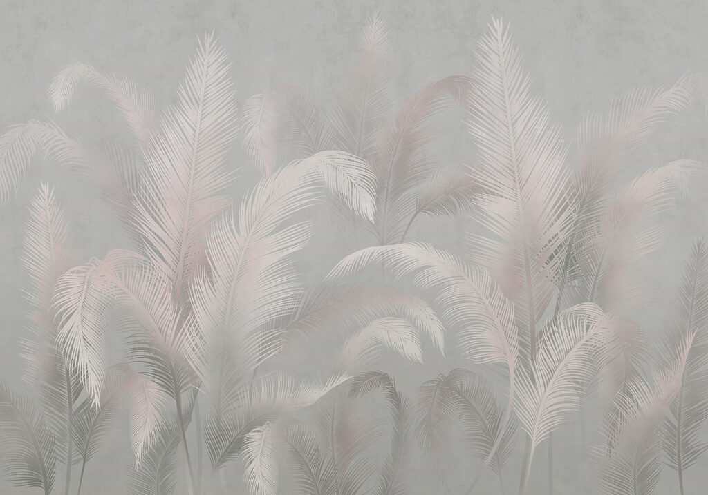Soft palms in a muted background Soft palms in a muted background
