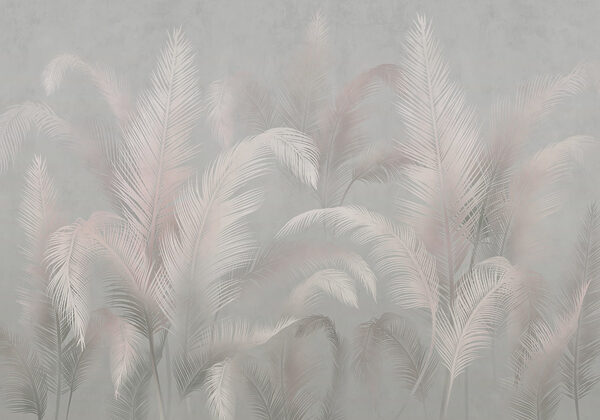 Soft palms in a muted background Soft palms in a muted background