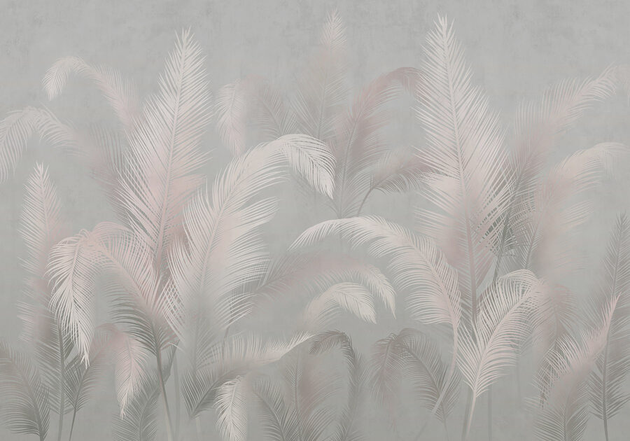 Soft palms in a muted background Soft palms in a muted background