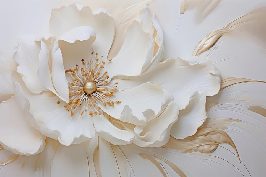 Delicate flower in soft hues