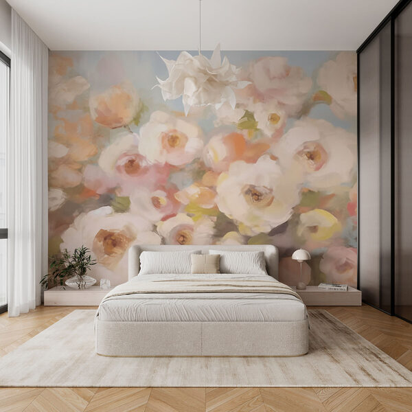 Painting of flowers in a vase Painting of flowers in a vase