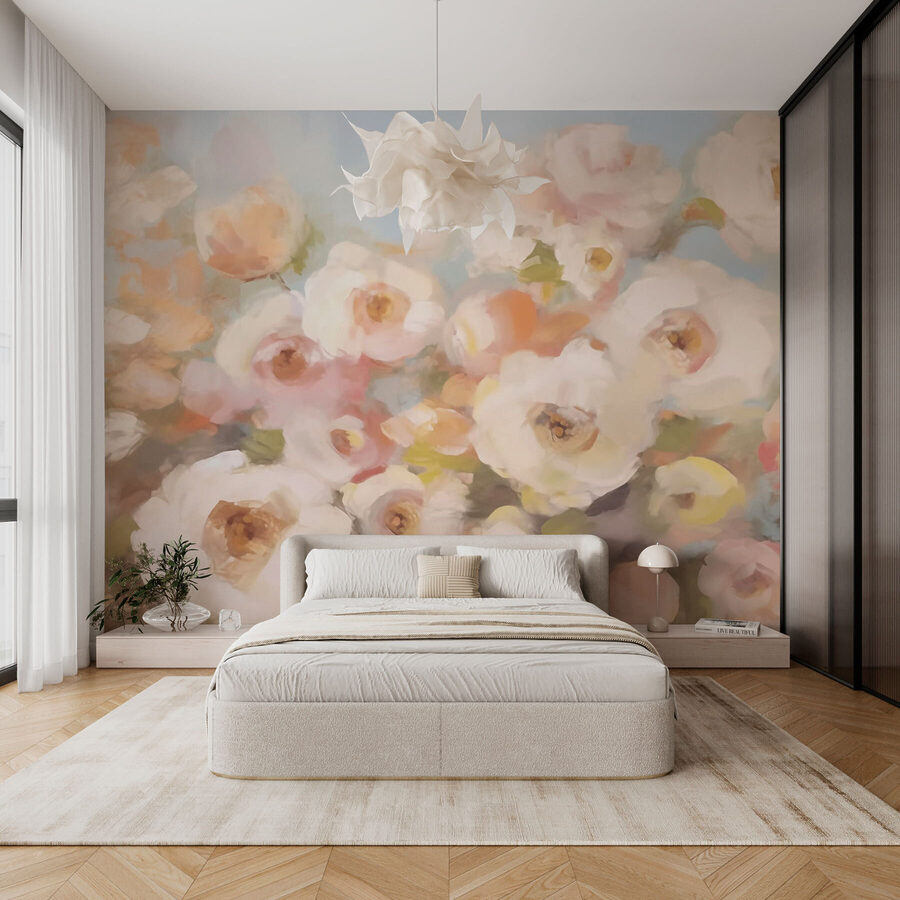 Painting of flowers in a vase Painting of flowers in a vase