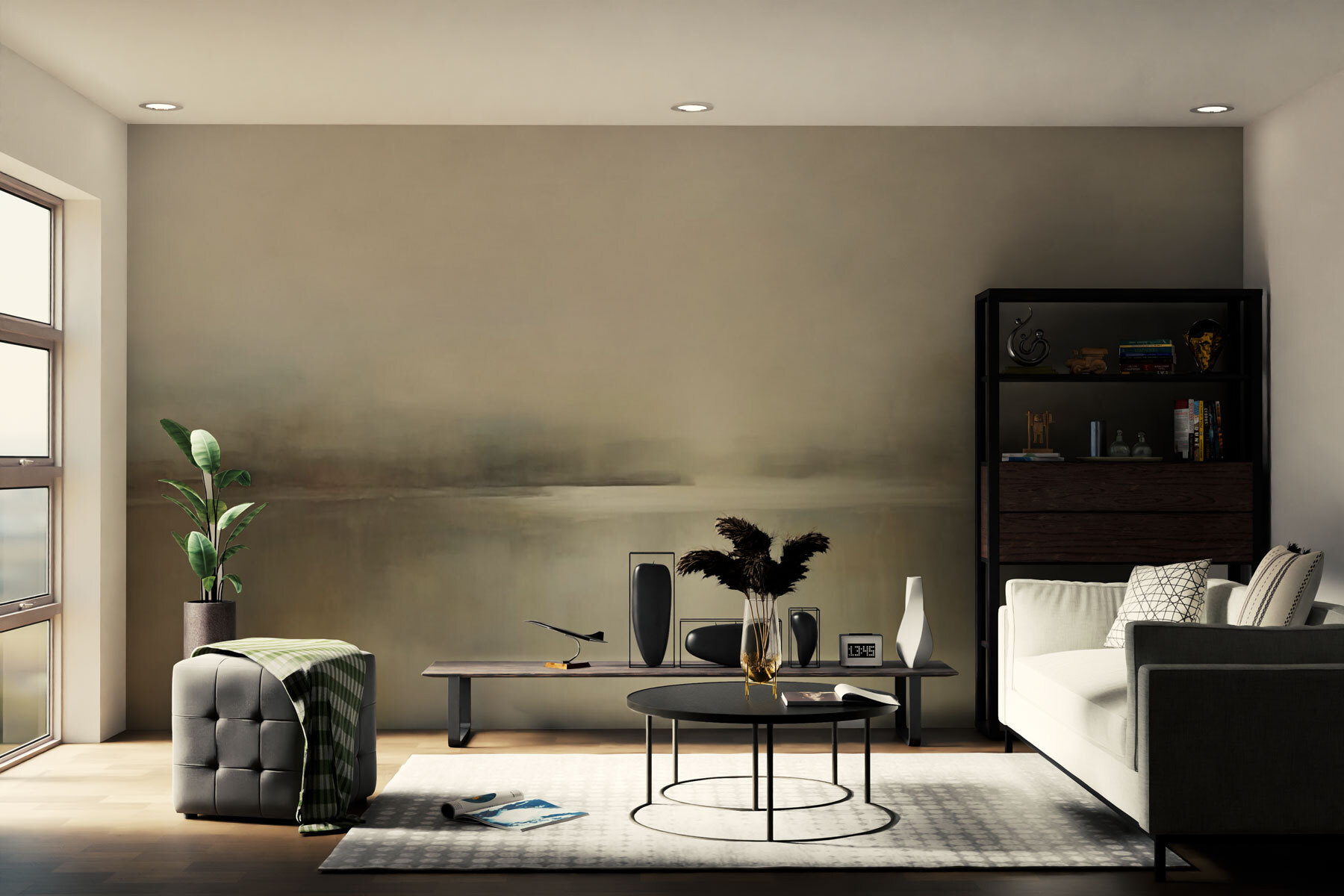 Painting of a lake