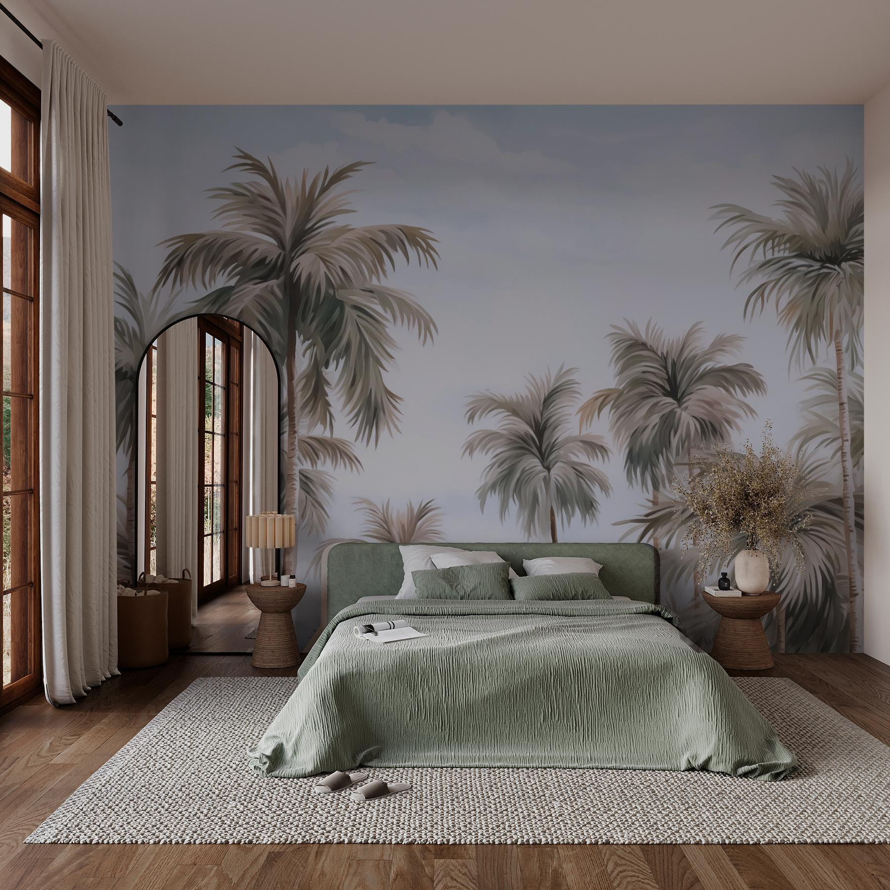 Group of palm trees