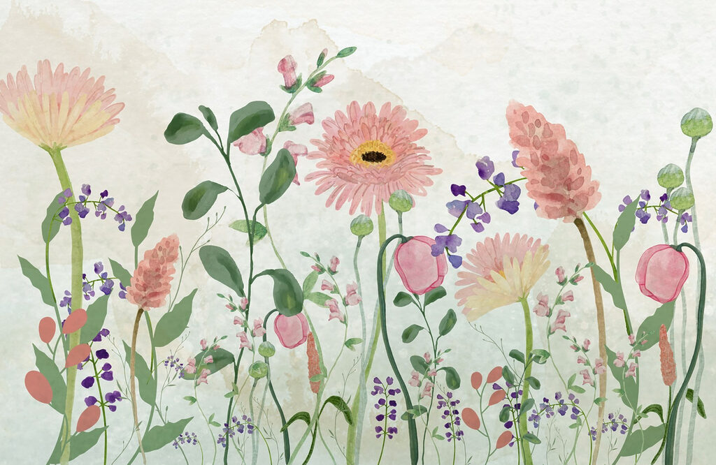 Painting of flowers and plants Painting of flowers and plants