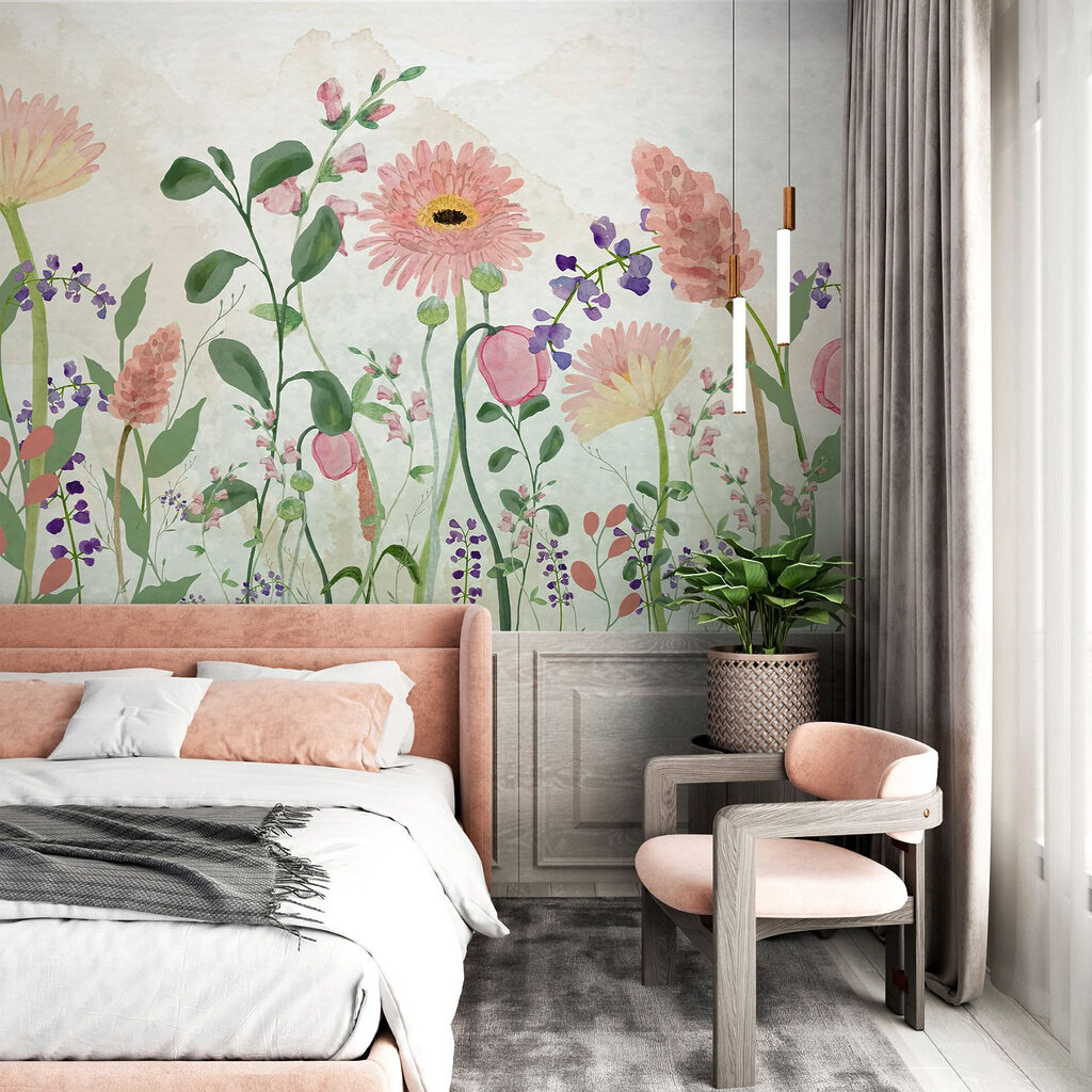 Painting of flowers and plants Painting of flowers and plants