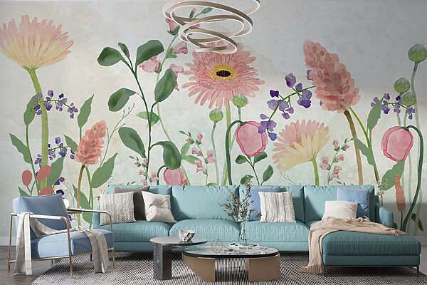 Painting of flowers and plants Painting of flowers and plants