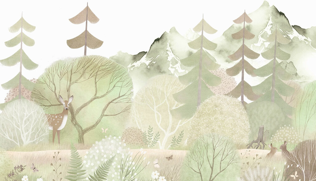 Deer in a forest Deer in a forest