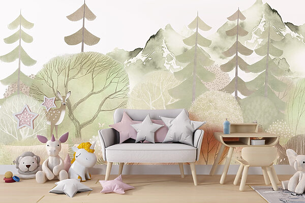 Deer in a forest Deer in a forest