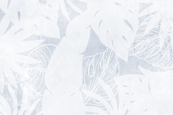 White leaf pattern on a white surface White leaf pattern on a white surface