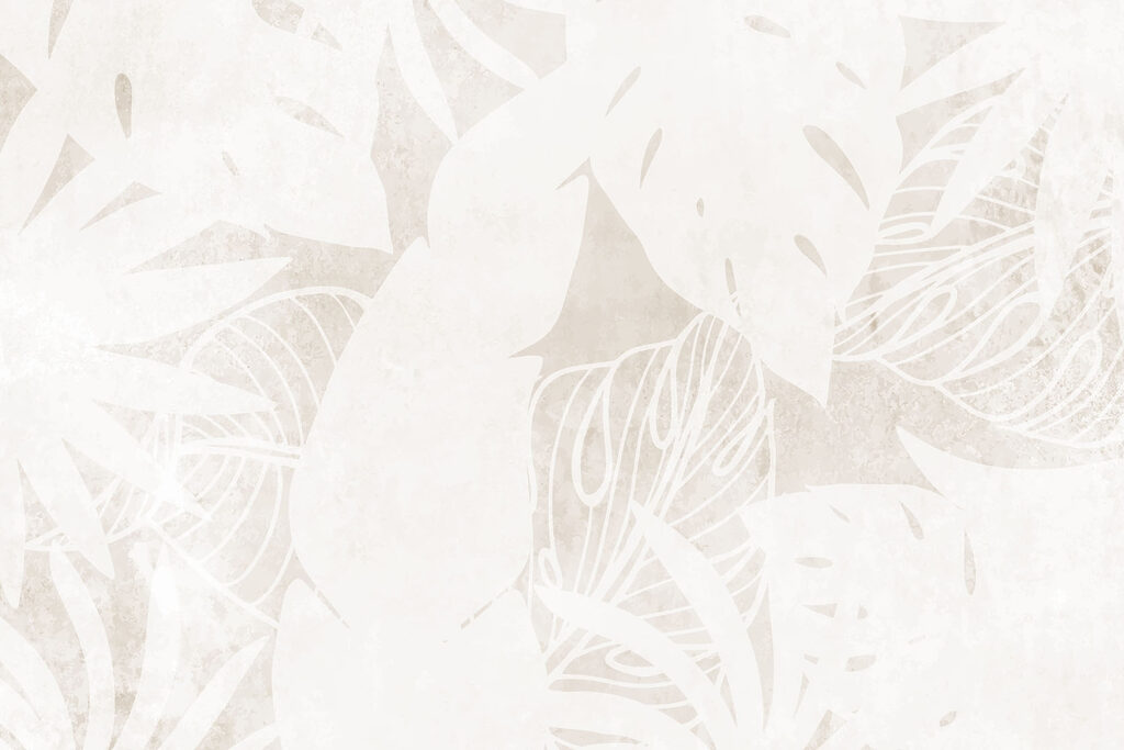 White leaf pattern on a white surface White leaf pattern on a white surface