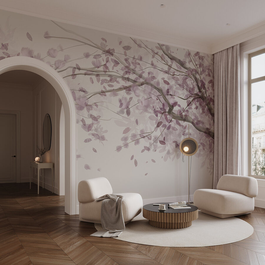 Tree with purple leaves