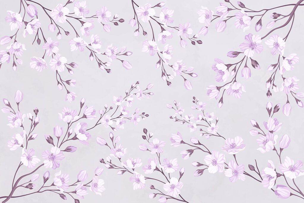 Pattern of flowers on a white background Pattern of flowers on a white background