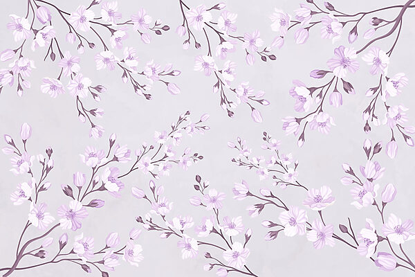 Pattern of flowers on a white background Pattern of flowers on a white background