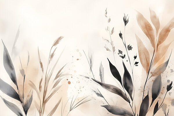 Delicate leaves in soft hues Delicate leaves in soft hues